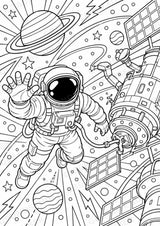 Universum POP Art Ausmalbilder 15 Malvorlagen – Materialseite 7