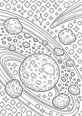 Universum POP Art Ausmalbilder 15 Malvorlagen – Materialseite 14