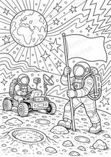 Universum POP Art Ausmalbilder 15 Malvorlagen – Materialseite 16