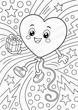 Valentinstag POP Art Ausmalbilder 15 Malvorlagen – Materialseite 11