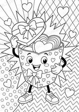 Valentinstag POP Art Ausmalbilder 15 Malvorlagen – Materialseite 15
