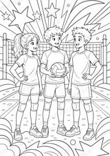 Volleyball POP Art Ausmalbilder 15 Malvorlagen – Materialseite 16