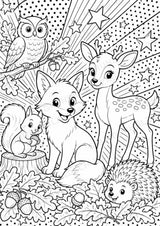 Waldtiere POP Art Ausmalbilder 15 Malvorlagen – Materialseite 16