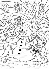 Weihnachten POP Art Ausmalbilder 15 Malvorlagen – Materialseite 4