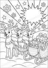 Weihnachten POP Art Ausmalbilder 15 Malvorlagen – Materialseite 6