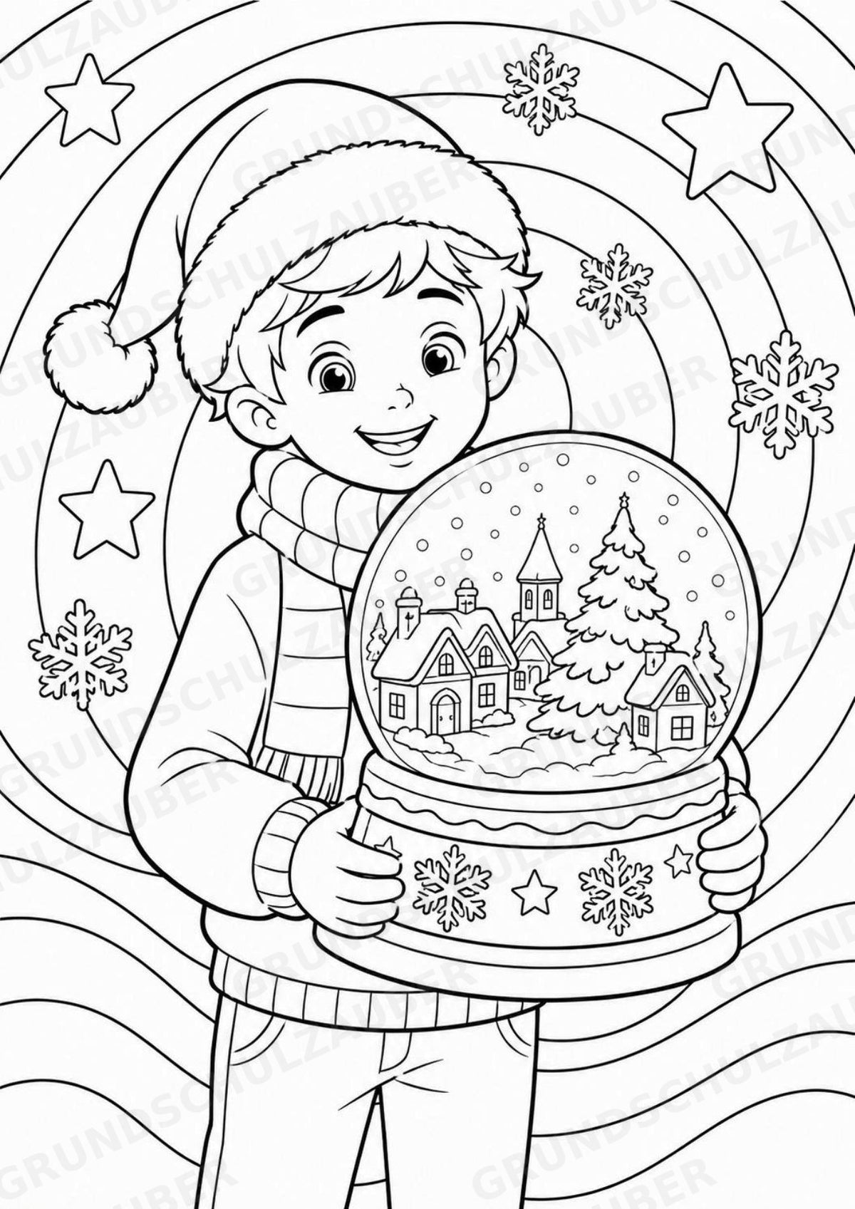 Weihnachten POP Art Ausmalbilder 15 Malvorlagen – Materialseite 13