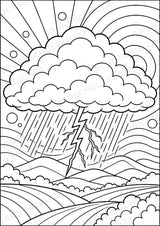 Wetter POP Art Ausmalbilder 15 Malvorlagen – Materialseite 5