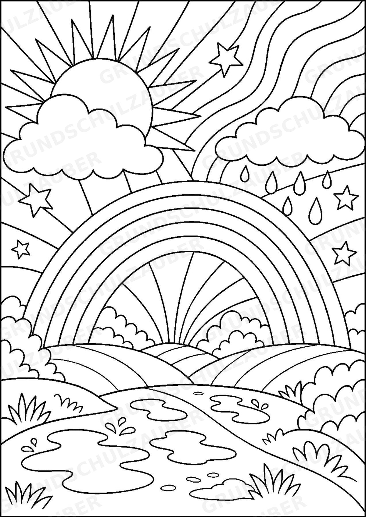 Wetter POP Art Ausmalbilder 15 Malvorlagen – Materialseite 7