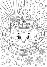 Winter POP Art Ausmalbilder 15 Malvorlagen – Materialseite 9