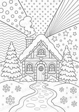 Winter POP Art Ausmalbilder 15 Malvorlagen – Materialseite 11