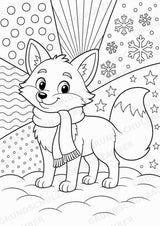 Winter POP Art Ausmalbilder 15 Malvorlagen – Materialseite 12