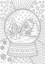 Winter POP Art Ausmalbilder 15 Malvorlagen – Materialseite 14