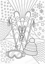 Winter POP Art Ausmalbilder 15 Malvorlagen – Materialseite 16
