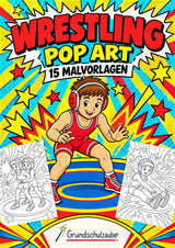 Wrestling POP Art Ausmalbilder 15 Malvorlagen – Cover