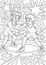 Wrestling POP Art Ausmalbilder 15 Malvorlagen – Materialseite 3