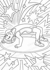 Wrestling POP Art Ausmalbilder 15 Malvorlagen – Materialseite 6
