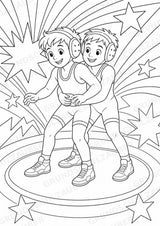 Wrestling POP Art Ausmalbilder 15 Malvorlagen – Materialseite 9