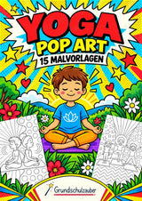 Yoga POP Art Ausmalbilder 15 Malvorlagen – Cover