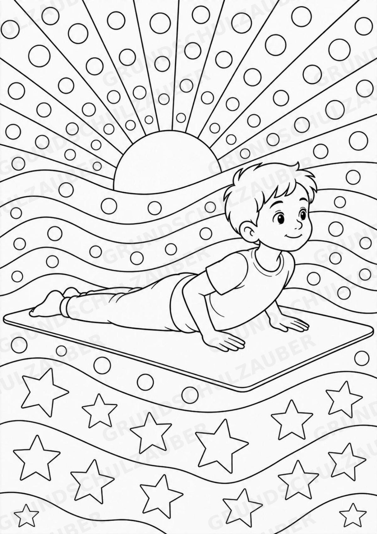Yoga POP Art Ausmalbilder 15 Malvorlagen – Materialseite 6