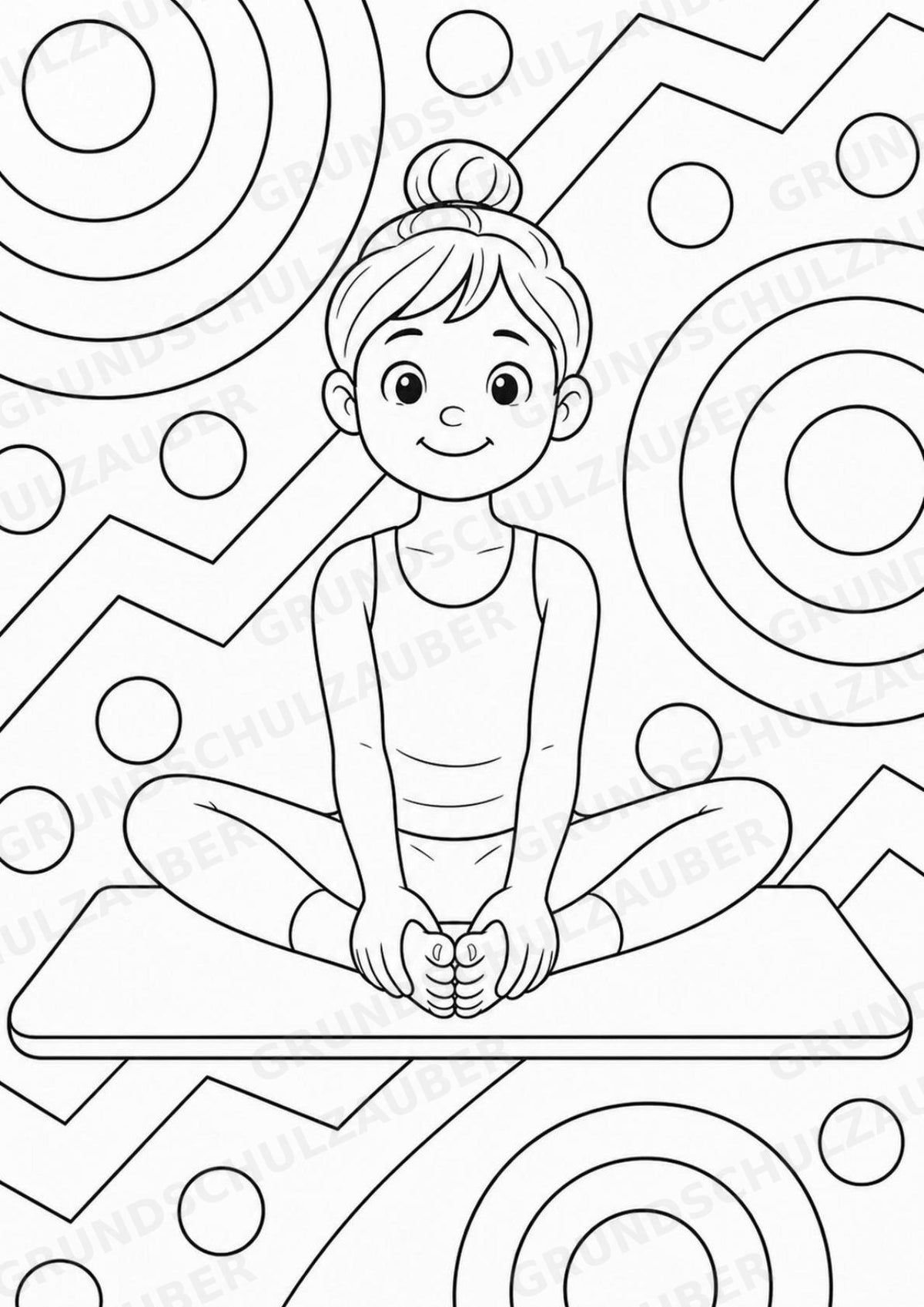 Yoga POP Art Ausmalbilder 15 Malvorlagen – Materialseite 7