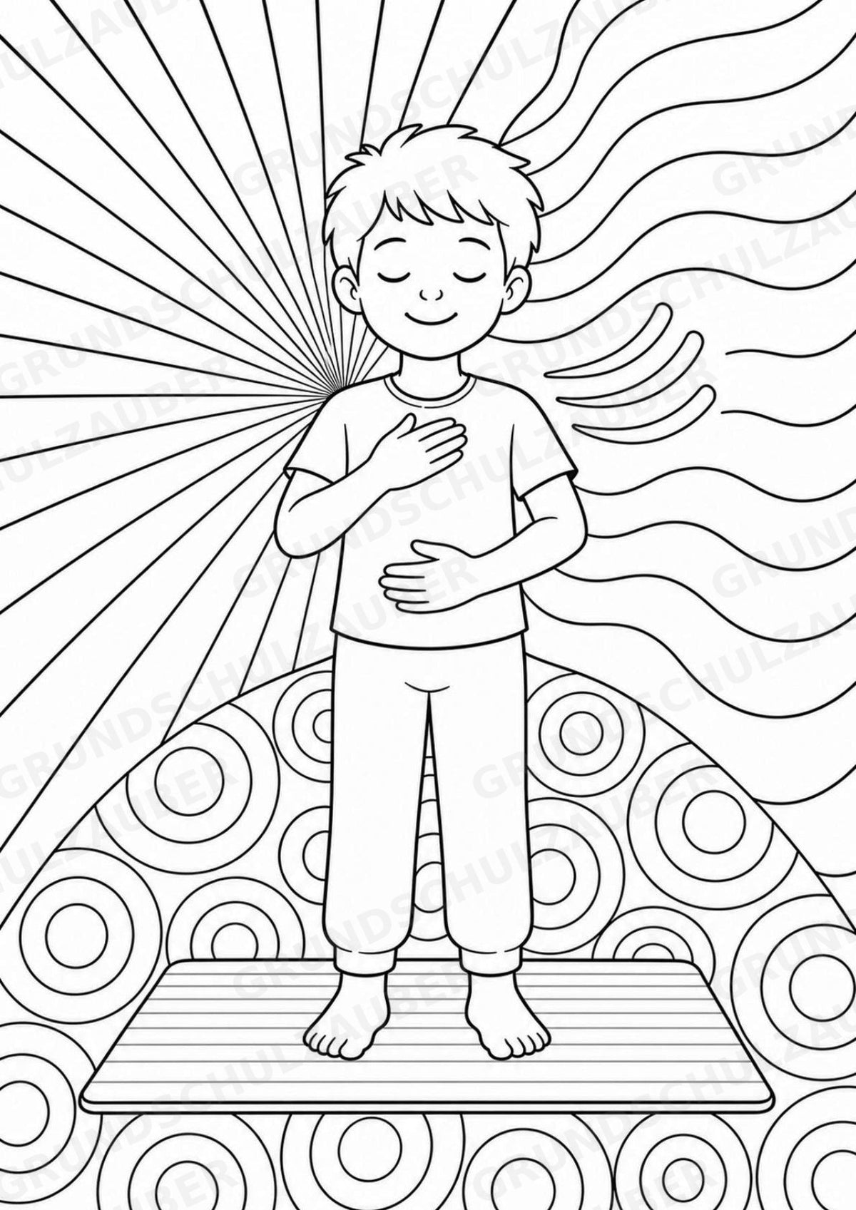 Yoga POP Art Ausmalbilder 15 Malvorlagen – Materialseite 11