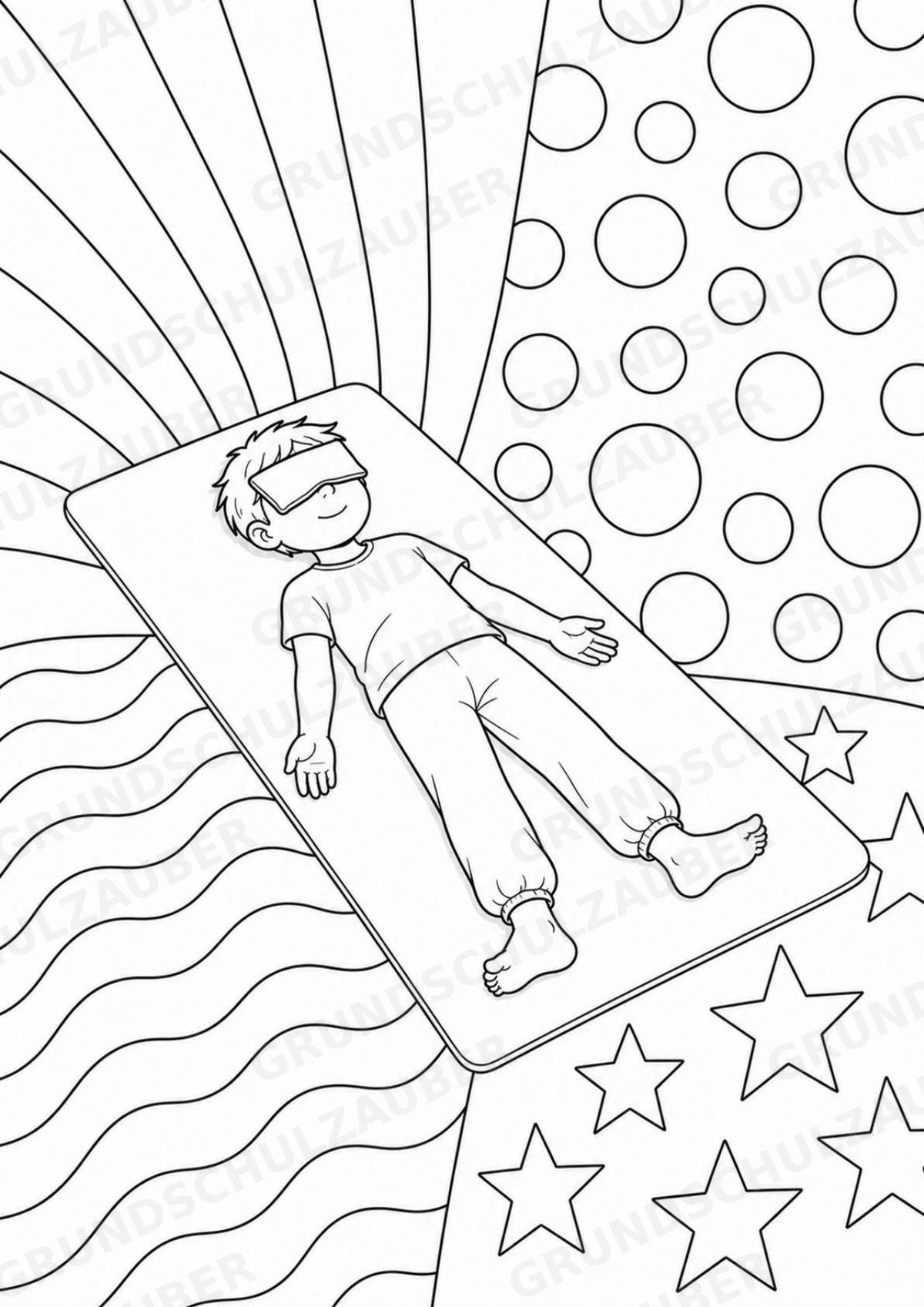 Yoga POP Art Ausmalbilder 15 Malvorlagen – Materialseite 13