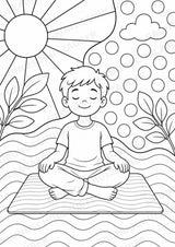 Yoga POP Art Ausmalbilder 15 Malvorlagen – Materialseite 15