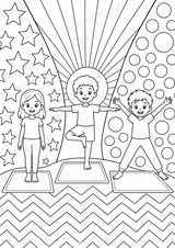 Yoga POP Art Ausmalbilder 15 Malvorlagen – Materialseite 16
