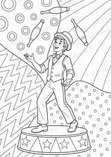 Zirkus POP Art Ausmalbilder 15 Malvorlagen – Materialseite 6