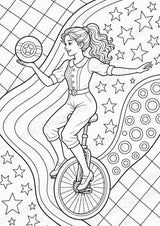 Zirkus POP Art Ausmalbilder 15 Malvorlagen – Materialseite 7