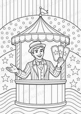 Zirkus POP Art Ausmalbilder 15 Malvorlagen – Materialseite 12