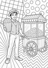 Zirkus POP Art Ausmalbilder 15 Malvorlagen – Materialseite 13