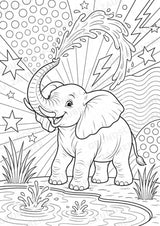Zootiere POP Art Ausmalbilder 15 Malvorlagen – Materialseite 2