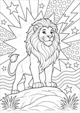 Zootiere POP Art Ausmalbilder 15 Malvorlagen – Materialseite 4