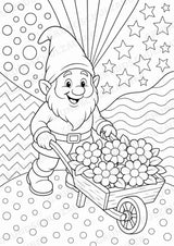 Zwerge POP Art Ausmalbilder 15 Malvorlagen – Materialseite 16