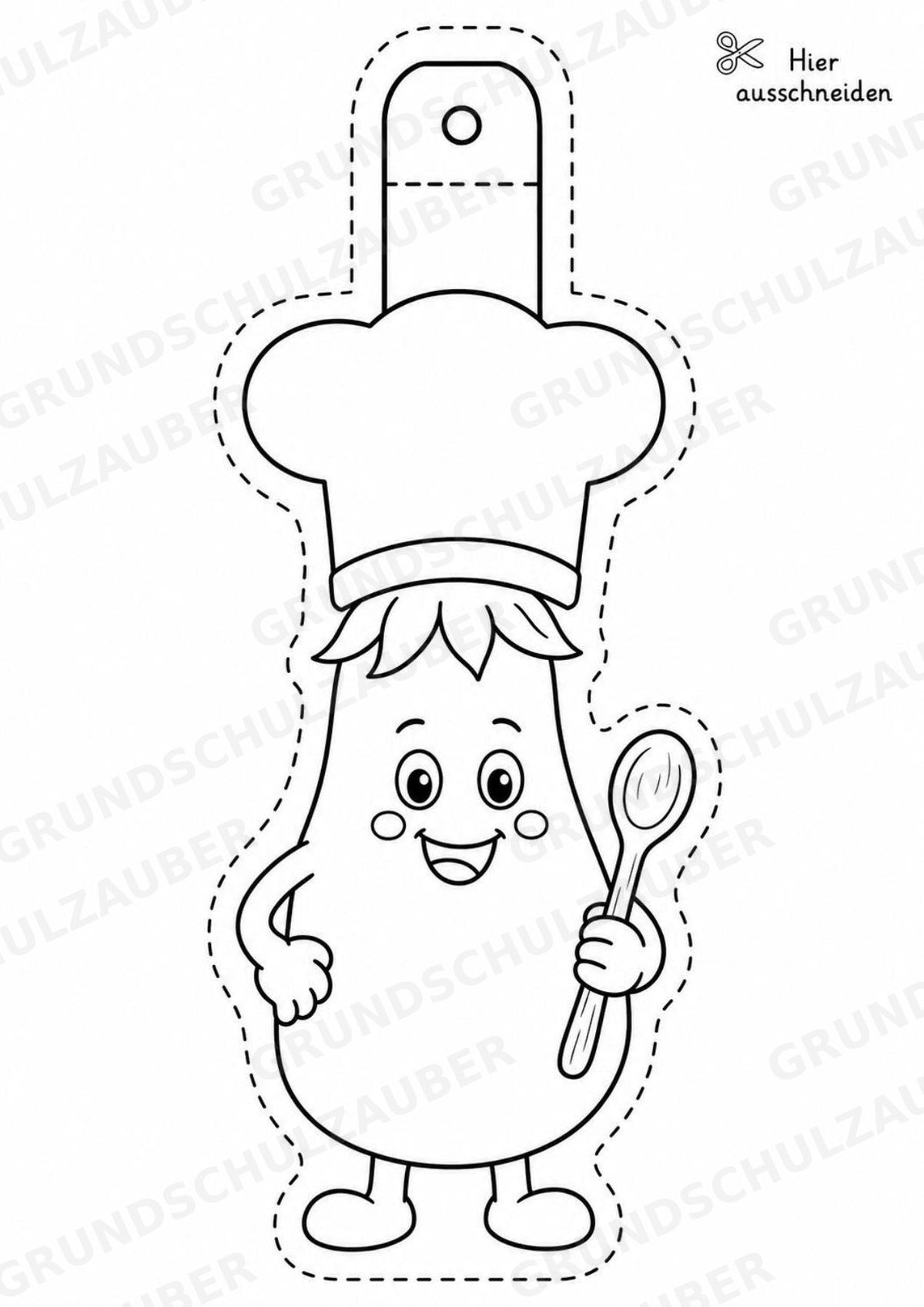 Aubergine Girlande Fensterdeko Basteln Ausmalbild Ausschneiden 15 Vorlagen – Materialseite 14