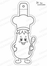 Aubergine Girlande Fensterdeko Basteln Ausmalbild Ausschneiden 15 Vorlagen – Materialseite 14