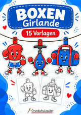 Boxen Girlande Fensterdeko Basteln Ausmalbild Ausschneiden 15 Vorlagen – Cover