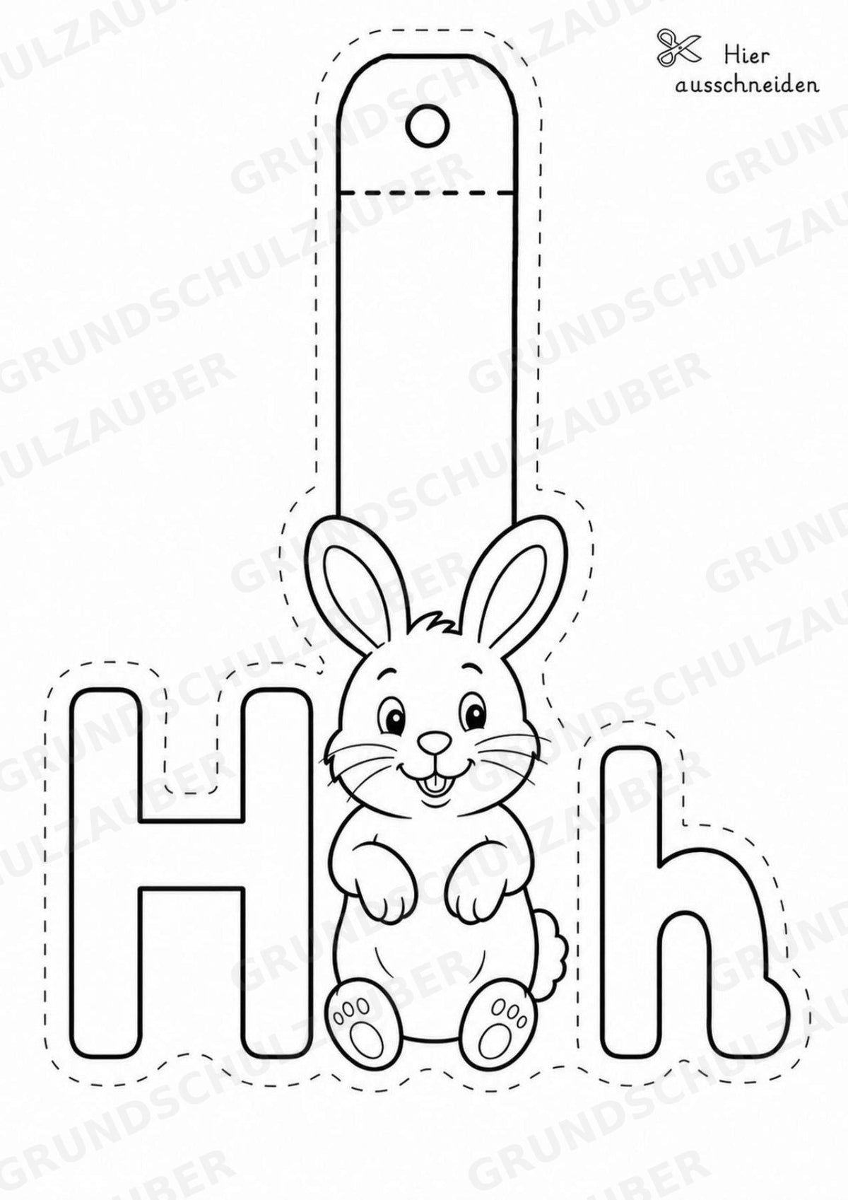 Buchstaben Girlande Fensterdeko Basteln Ausmalbild Ausschneiden 15 Vorlagen – Materialseite 10