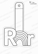 Buchstaben Girlande Fensterdeko Basteln Ausmalbild Ausschneiden 15 Vorlagen – Materialseite 20