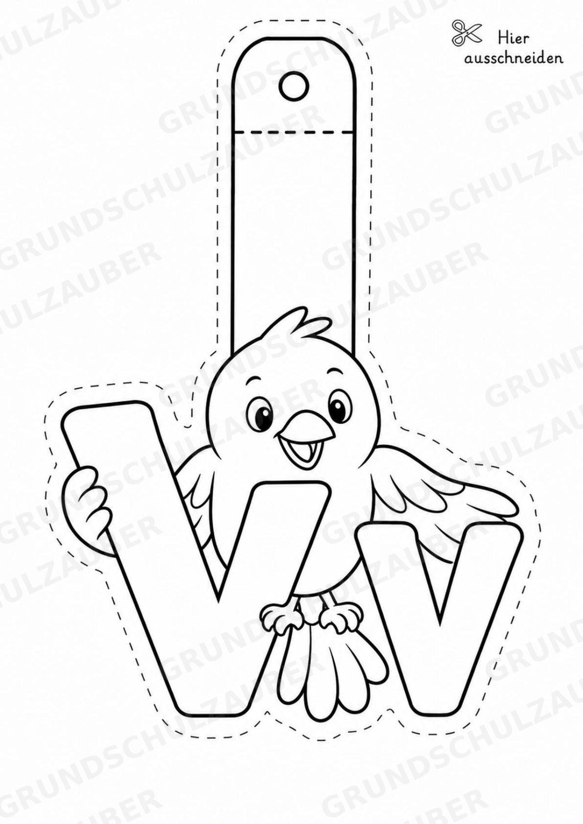 Buchstaben Girlande Fensterdeko Basteln Ausmalbild Ausschneiden 15 Vorlagen – Materialseite 24