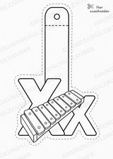 Buchstaben Girlande Fensterdeko Basteln Ausmalbild Ausschneiden 15 Vorlagen – Materialseite 26