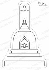 Buddhismus Girlande Fensterdeko Basteln Ausmalbild Ausschneiden 15 Vorlagen – Materialseite 13