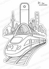 China Girlande Fensterdeko Basteln Ausmalbild Ausschneiden 15 Vorlagen – Materialseite 13