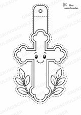 Christentum Girlande Fensterdeko Basteln Ausmalbild Ausschneiden 15 Vorlagen – Materialseite 4