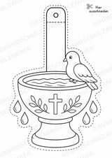 Christentum Girlande Fensterdeko Basteln Ausmalbild Ausschneiden 15 Vorlagen – Materialseite 10