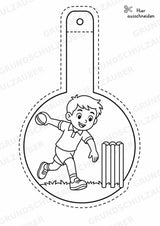 Cricket Girlande Fensterdeko Basteln Ausmalbild Ausschneiden 15 Vorlagen – Materialseite 7