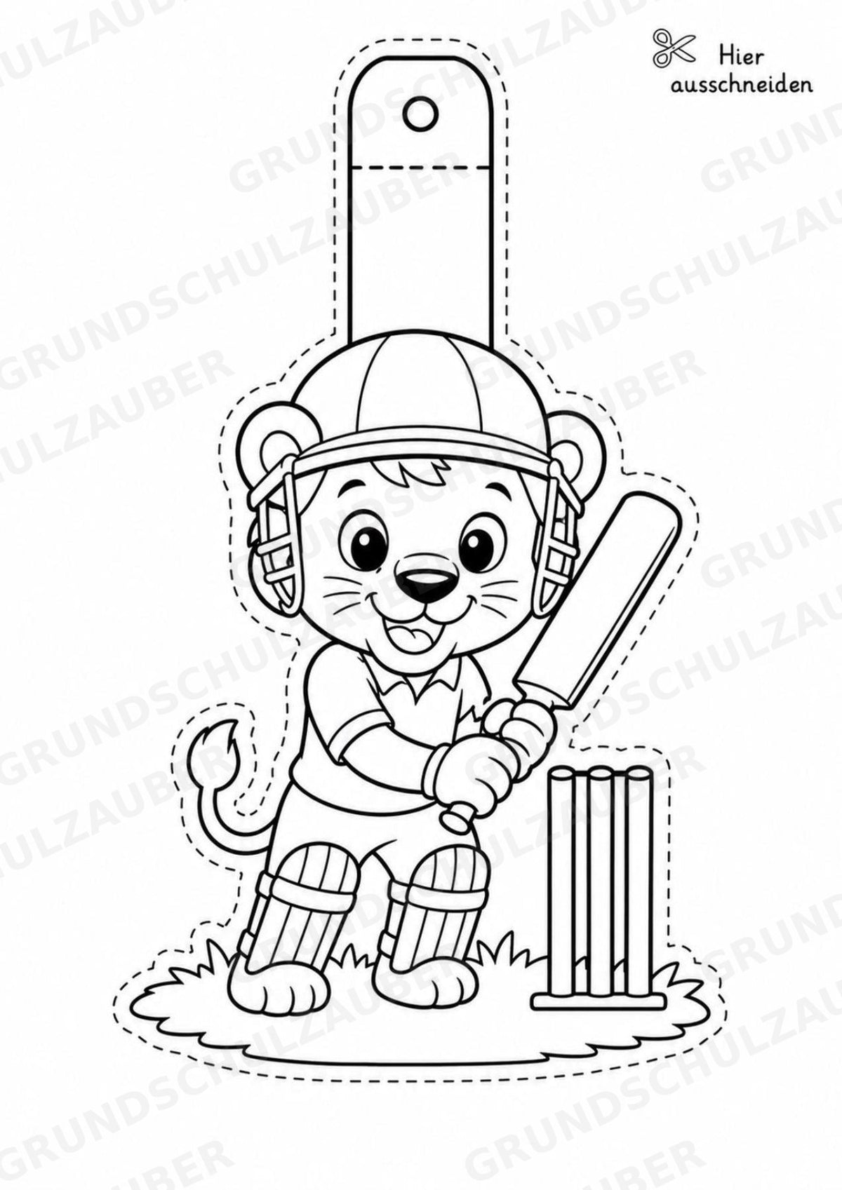 Cricket Girlande Fensterdeko Basteln Ausmalbild Ausschneiden 15 Vorlagen – Materialseite 10