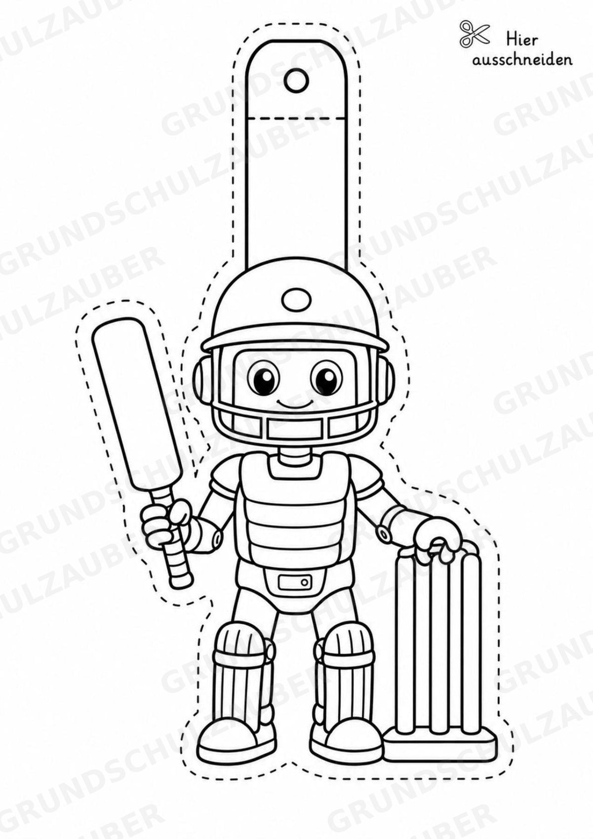 Cricket Girlande Fensterdeko Basteln Ausmalbild Ausschneiden 15 Vorlagen – Materialseite 12