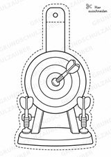 Darts Girlande Fensterdeko Basteln Ausmalbild Ausschneiden 15 Vorlagen – Materialseite 5
